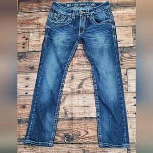 Texas Country Gevy Straight Fit Jeans Denim Men’s 31x30 Embroidered